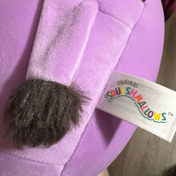 Halloween Squishmallow Alexie the Purple Cow 12” Holding Candy Corn NWT New Cute - Picture 12 of 15